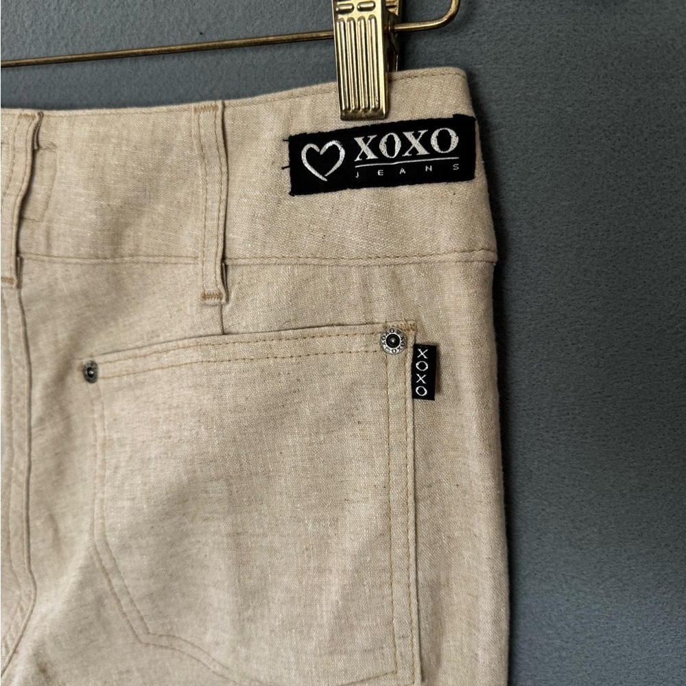 XOXO Jeans Y2K Linen Blend Bootcut Pants Size 5/6 NWT - Picture 12 of 15